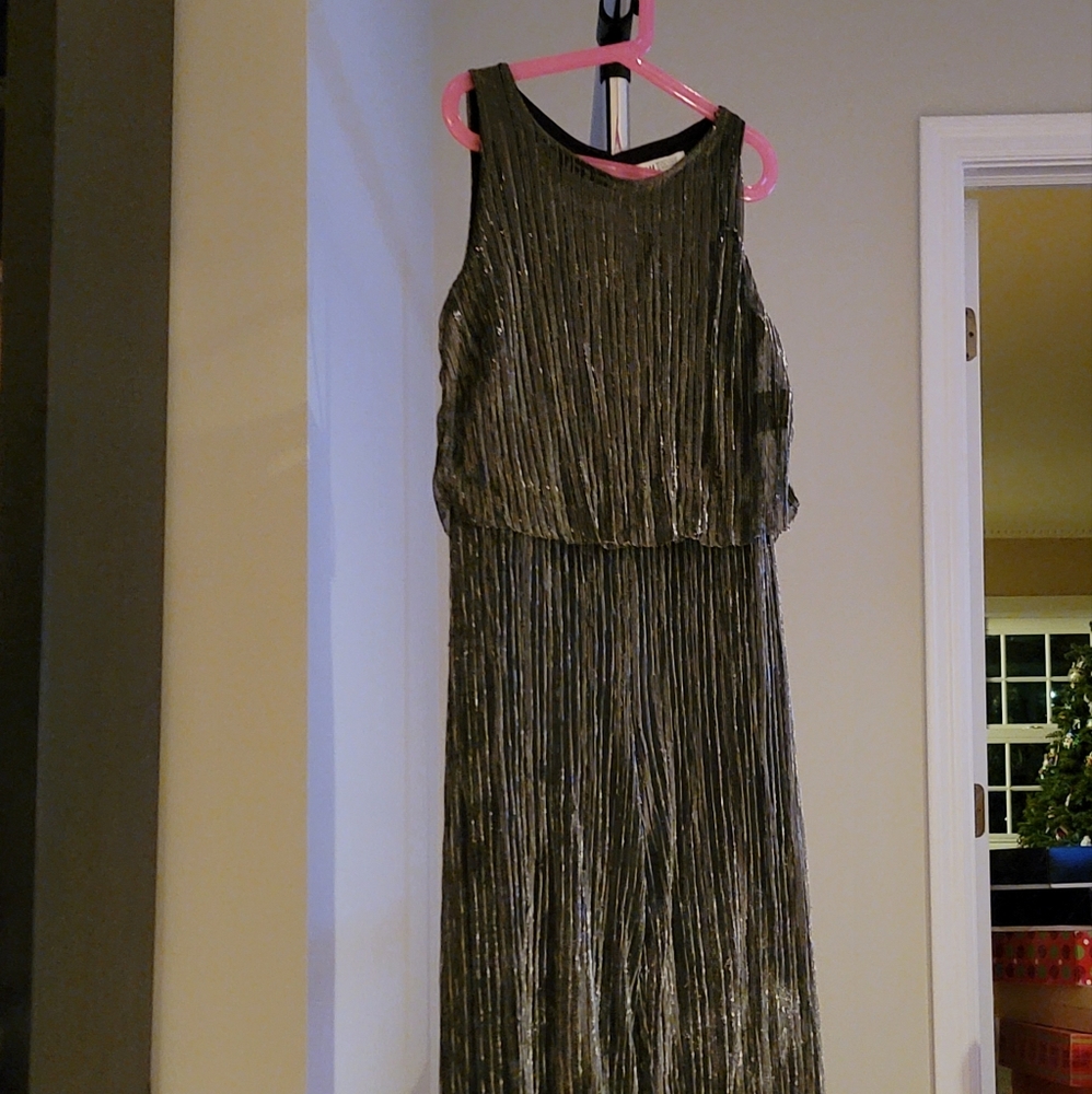 H&M Black and Silver Girls Holiday Jumper